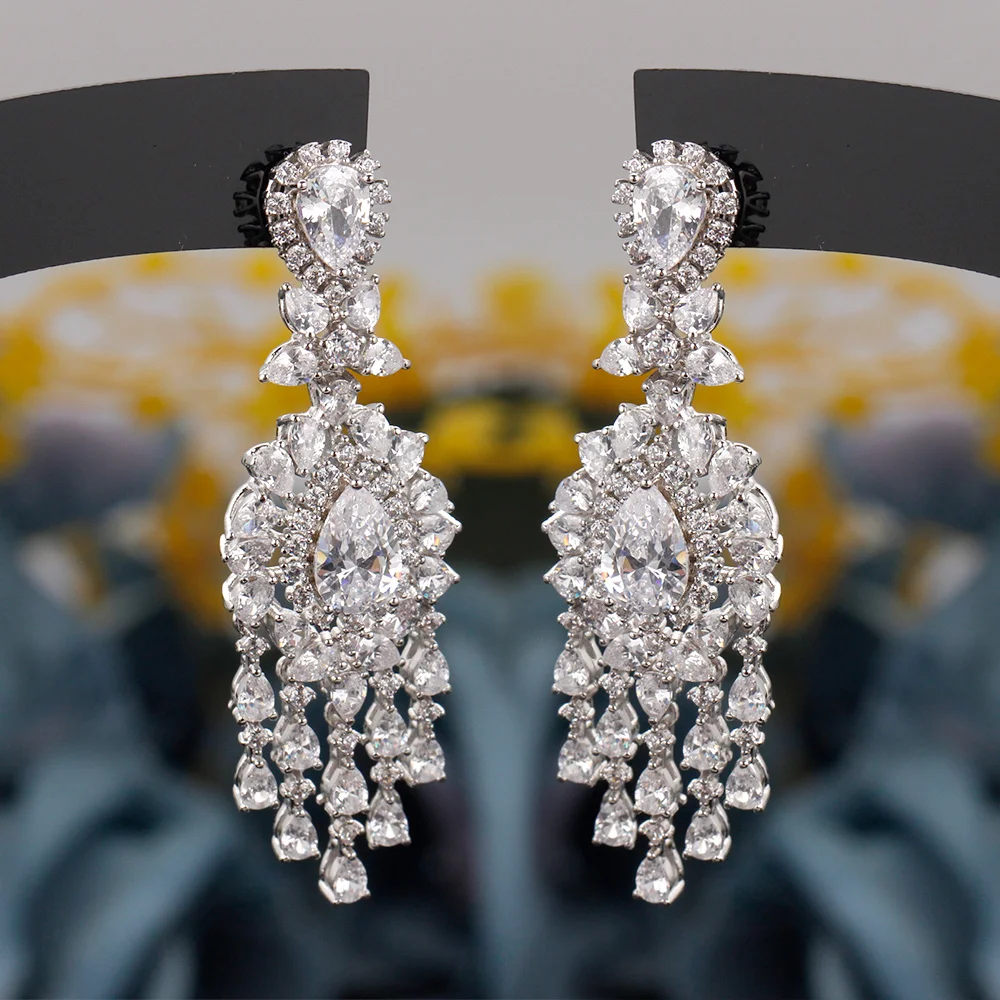 Trendy Luxury 2 PCS Women Jewelry Set For Wedding Party Cubic Zirconia Beautiful Bridal Necklace Earrings Jewelry Accessories
Trendy Luxury 2 PCS Women Jewelry Set For Wedding Party Cubic Zirconia Beautiful Bridal Necklace Earrings Jewelry Accessories