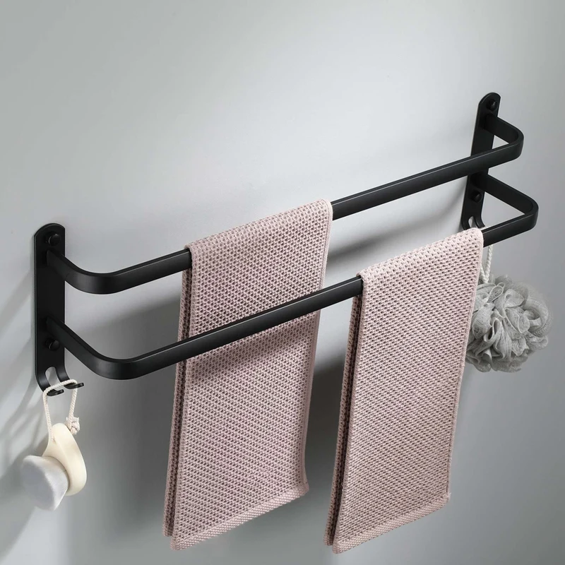 Black Space Aluminum Towel Rack Toilet Hanging Pole Hanging Towel Rack Three Layer Hanging Pole Without Punching
Black Space Aluminum Towel Rack Toilet Hanging Pole Hanging Towel Rack Three Layer Hanging Pole Without Punching