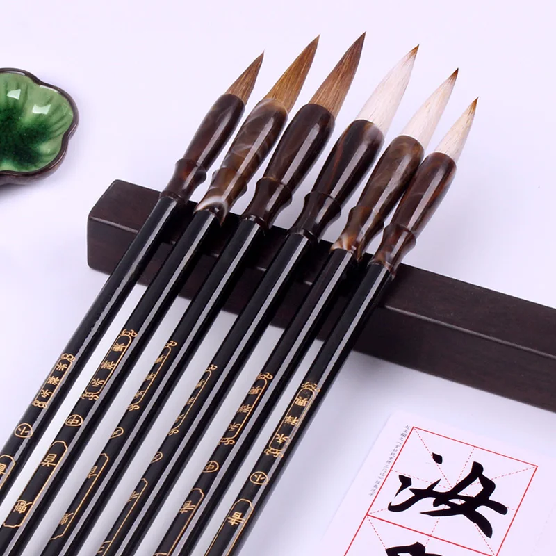 

Multiple Hairs Chinese Calligraphy Brushes Pen Weasel Brushes Artist Painting Writing Drawing Brush Student School Stationery