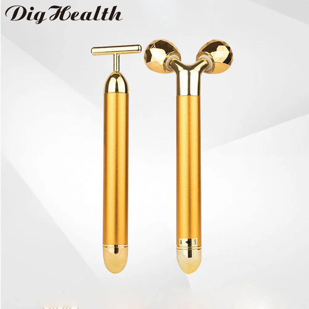 Dighealth 2 in 1 Face Roller Massage Slimming Face Rolling 24k Gold Vibration Facial Massager Bar Skin Wrinkle Lifting Bar
Dighealth 2 in 1 Face Roller Massage Slimming Face Rolling 24k Gold Vibration Facial Massager Bar Skin Wrinkle Lifting Bar