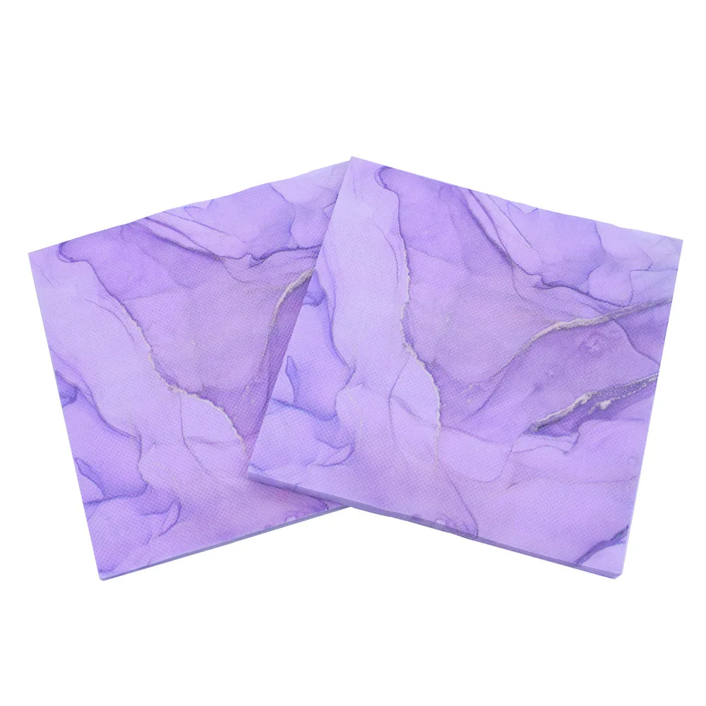 33cm 20pcs Purple Printed Floor Marble Pattern Servilletas Decoupage Napkin Paper Tile Birthday Wedding Party Decoration Towels
33cm 20pcs Purple Printed Floor Marble Pattern Servilletas Decoupage Napkin Paper Tile Birthday Wedding Party Decoration Towels