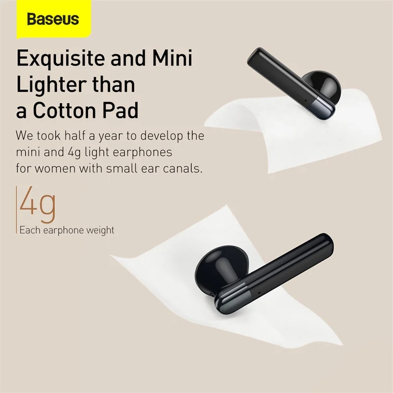 Baseus W2 TWS Wireless Bluetooth Headphones Gaming Headset ENC Call Noise reduction Waterproof Earphones with APP GPS Function
Baseus W2 TWS Wireless Bluetooth Headphones Gaming Headset ENC Call Noise reduction Waterproof Earphones with APP GPS Function