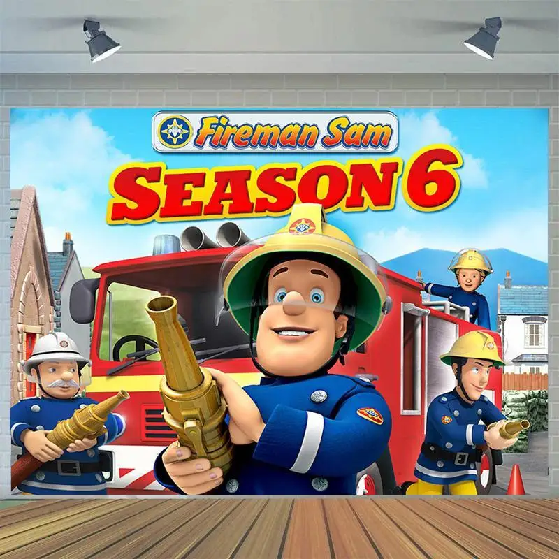 Fireman Sam Photography Backdrop Boys Firefighter Engine Birthday Party Kids Photo Background Vinyl Wall Poster Decoration
Fireman Sam Photography Backdrop Boys Firefighter Engine Birthday Party Kids Photo Background Vinyl Wall Poster Decoration