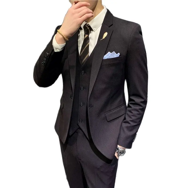 ( Jacket + Vest + Pants ) 2019 New Men's Fashion Boutique Wedding Dress Suit Three-piece Male Formal Business Casual Suits 5XL
( Jacket + Vest + Pants ) 2019 New Men's Fashion Boutique Wedding Dress Suit Three-piece Male Formal Business Casual Suits 5XL