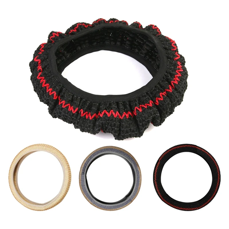 Universal 38cm Ice Silk Car Steering Wheel Cover Breathable Wear-resistant Anti-slip Elastic Steering-wheel Cover Car Styling
Universal 38cm Ice Silk Car Steering Wheel Cover Breathable Wear-resistant Anti-slip Elastic Steering-wheel Cover Car Styling