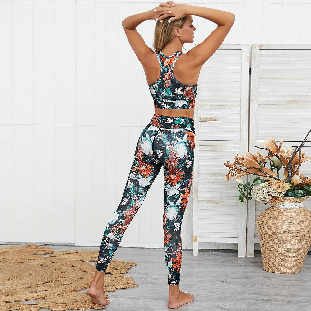 The new 2021 flowers printing yoga pants fitness pants suit sports bra set yoga suit female
The new 2021 flowers printing yoga pants fitness pants suit sports bra set yoga suit female