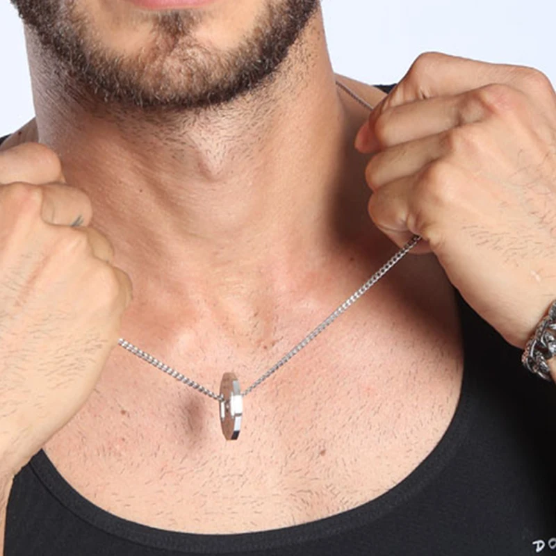 Barbell Necklace men stainless steel Fitness Pendant weightlifting steel necklace jewelry for neck gifts for male accessories
Barbell Necklace men stainless steel Fitness Pendant weightlifting steel necklace jewelry for neck gifts for male accessories