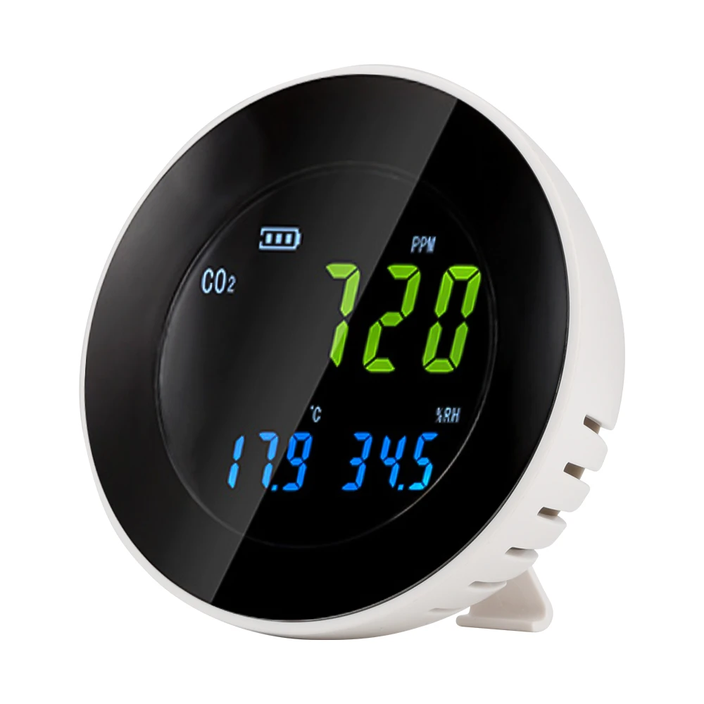 Multifunctional 3 in1 CO2 Meter Digital Temperature Humidity Sensor Tester Air Quality Monitor Carbon Dioxide Detector 0-9999PPM
Multifunctional 3 in1 CO2 Meter Digital Temperature Humidity Sensor Tester Air Quality Monitor Carbon Dioxide Detector 0-9999PPM