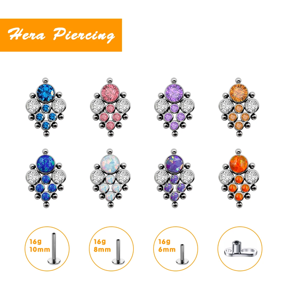2021 Luxury Multi-Gem Earrings G23 F136 Titanium Spiral Labret Lip Stud Ear Cartilage Piercing Ladies Face Piercing Jewelry
2021 Luxury Multi-Gem Earrings G23 F136 Titanium Spiral Labret Lip Stud Ear Cartilage Piercing Ladies Face Piercing Jewelry