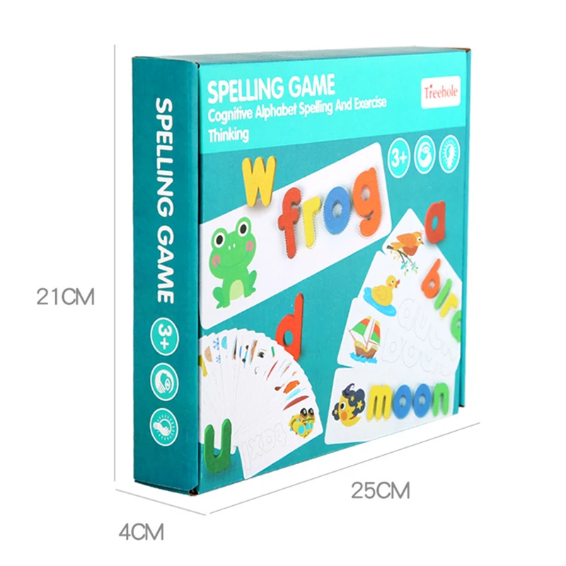 Kids Montessori Learning Spell Word Game Wooden Toy Early Jigsaw Letter Alphabet 3D Puzzle Baby Educational Toys for Childrens
Kids Montessori Learning Spell Word Game Wooden Toy Early Jigsaw Letter Alphabet 3D Puzzle Baby Educational Toys for Childrens