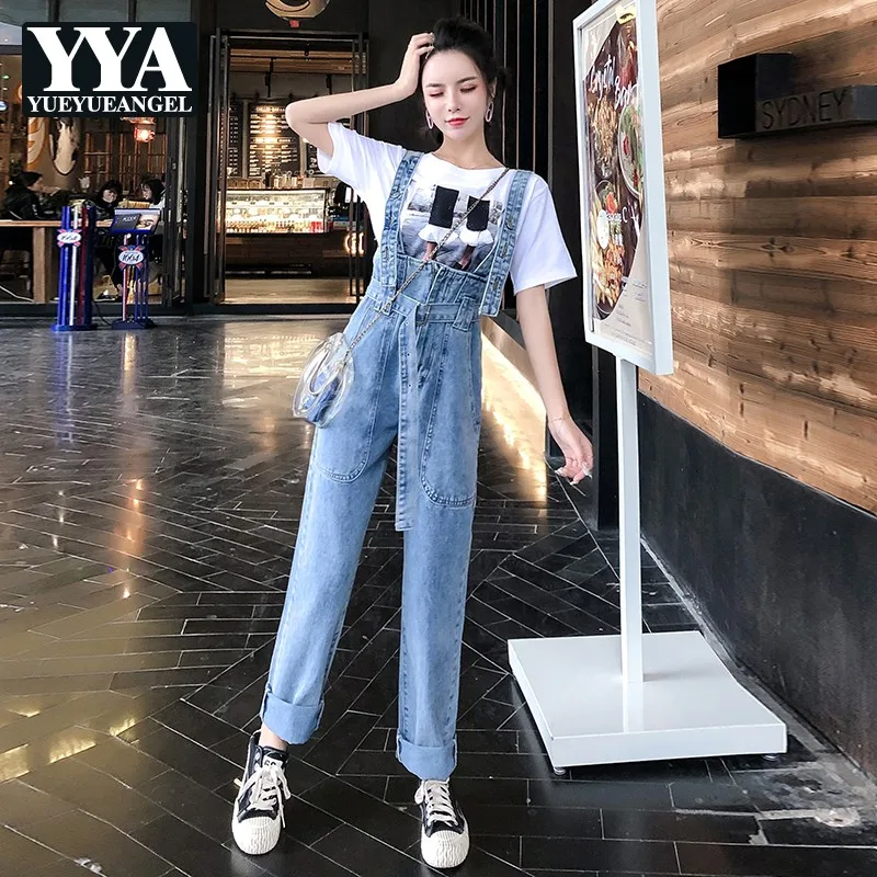 High Street Women Loose Fit Jeans Overalls Suspender Denim Rompers Female Summer Boyfriend Style Casual Belted Jumpsuit Pants
High Street Women Loose Fit Jeans Overalls Suspender Denim Rompers Female Summer Boyfriend Style Casual Belted Jumpsuit Pants