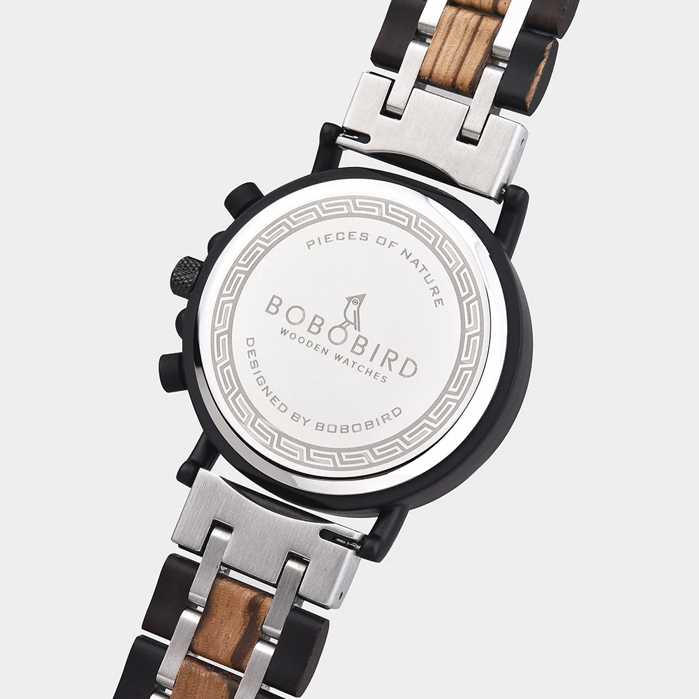 Деревянные часы BOBOBIRD мужские на заказ индивидуальный креативный дизайн логотип