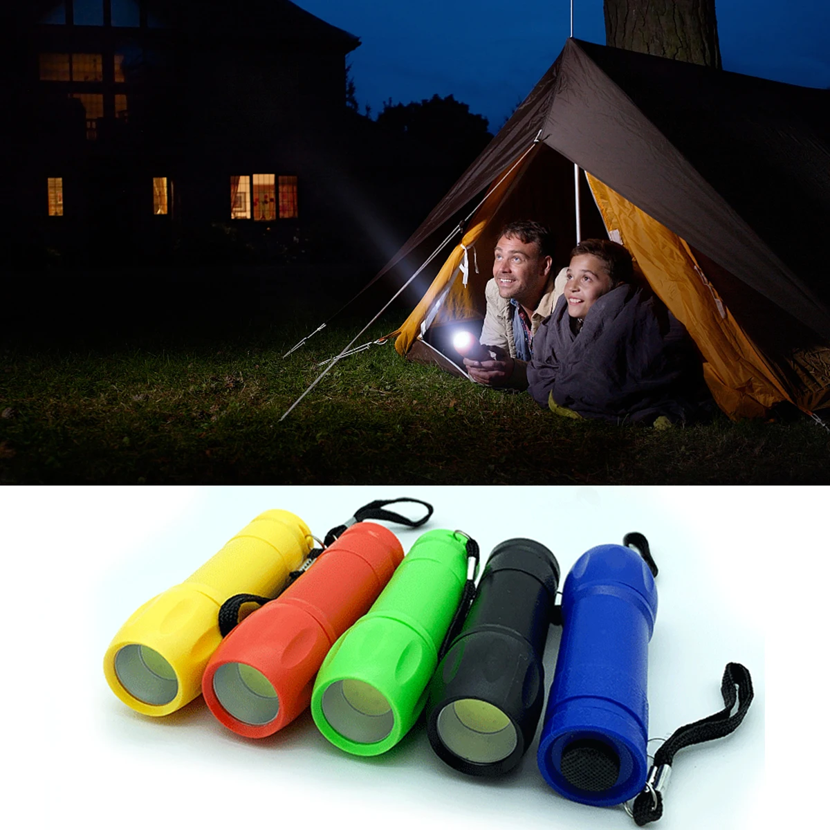 5 Pack Mini Flashlight 9LED Electric Torch Glow in Dark 3 Lighting Modes Small Torch Light with Lanyard Camping Hiking Emergency
5 Pack Mini Flashlight 9LED Electric Torch Glow in Dark 3 Lighting Modes Small Torch Light with Lanyard Camping Hiking Emergency