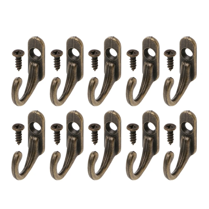 10PCS Vintage Bronze Double Coat Hangers Wall Mounted Entryway Hooks With Screws Wholesale Dropshipping
10PCS Vintage Bronze Double Coat Hangers Wall Mounted Entryway Hooks With Screws Wholesale Dropshipping