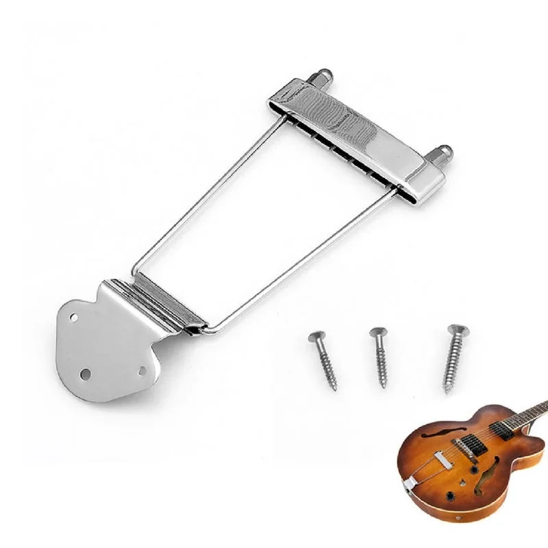 Silver Colors 6 String Guitar Trapeze Tailpiece Bridge For Archtop Jazz Guitar Replacement Parts
Silver Colors 6 String Guitar Trapeze Tailpiece Bridge For Archtop Jazz Guitar Replacement Parts