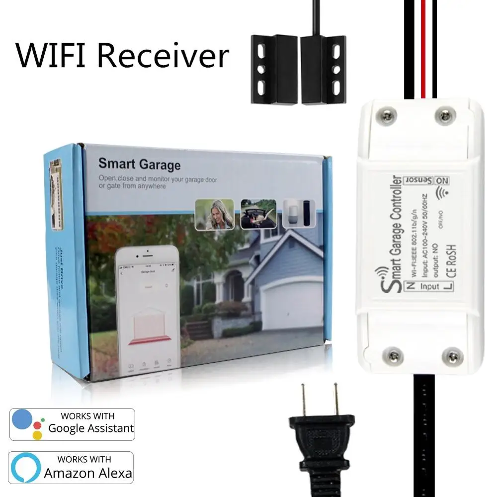 Garage Door Opener wifi remote controller supprot Alexa Google home voice remote work with tuyasmart & smartlife APP
Garage Door Opener wifi remote controller supprot Alexa Google home voice remote work with tuyasmart & smartlife APP
