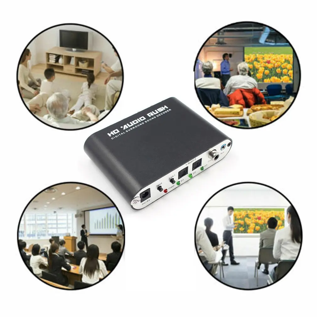 5.1 Channel Digital Audio Decoder Converter Dts/Ac-3 Rush Audio Gear Surround Sound Decoder For Home Theater
5.1 Channel Digital Audio Decoder Converter Dts/Ac-3 Rush Audio Gear Surround Sound Decoder For Home Theater