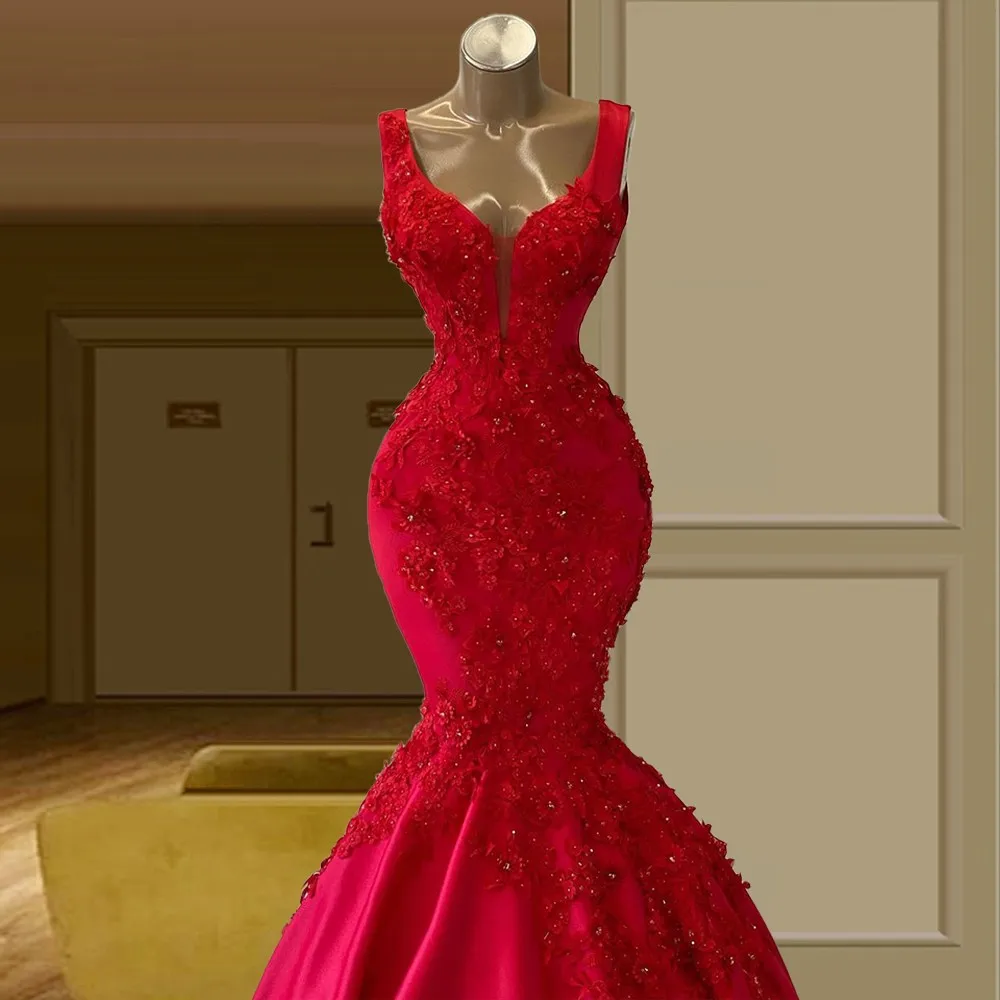 Customized Red Flower Beaded Prom Dresses Middle East 2021 Mermaid Long Party Gowns Robe De Soiree Evening Wear For Wedding
Customized Red Flower Beaded Prom Dresses Middle East 2021 Mermaid Long Party Gowns Robe De Soiree Evening Wear For Wedding