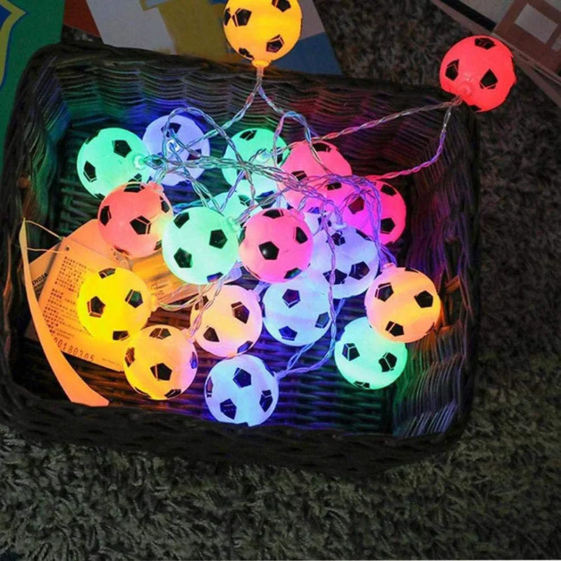 3/5M LED Soccer Balls String Garland Decoration Bedrooms Home Theme Party Christmas Decorative Football Fairy Lights Battery USB
3/5M LED Soccer Balls String Garland Decoration Bedrooms Home Theme Party Christmas Decorative Football Fairy Lights Battery USB