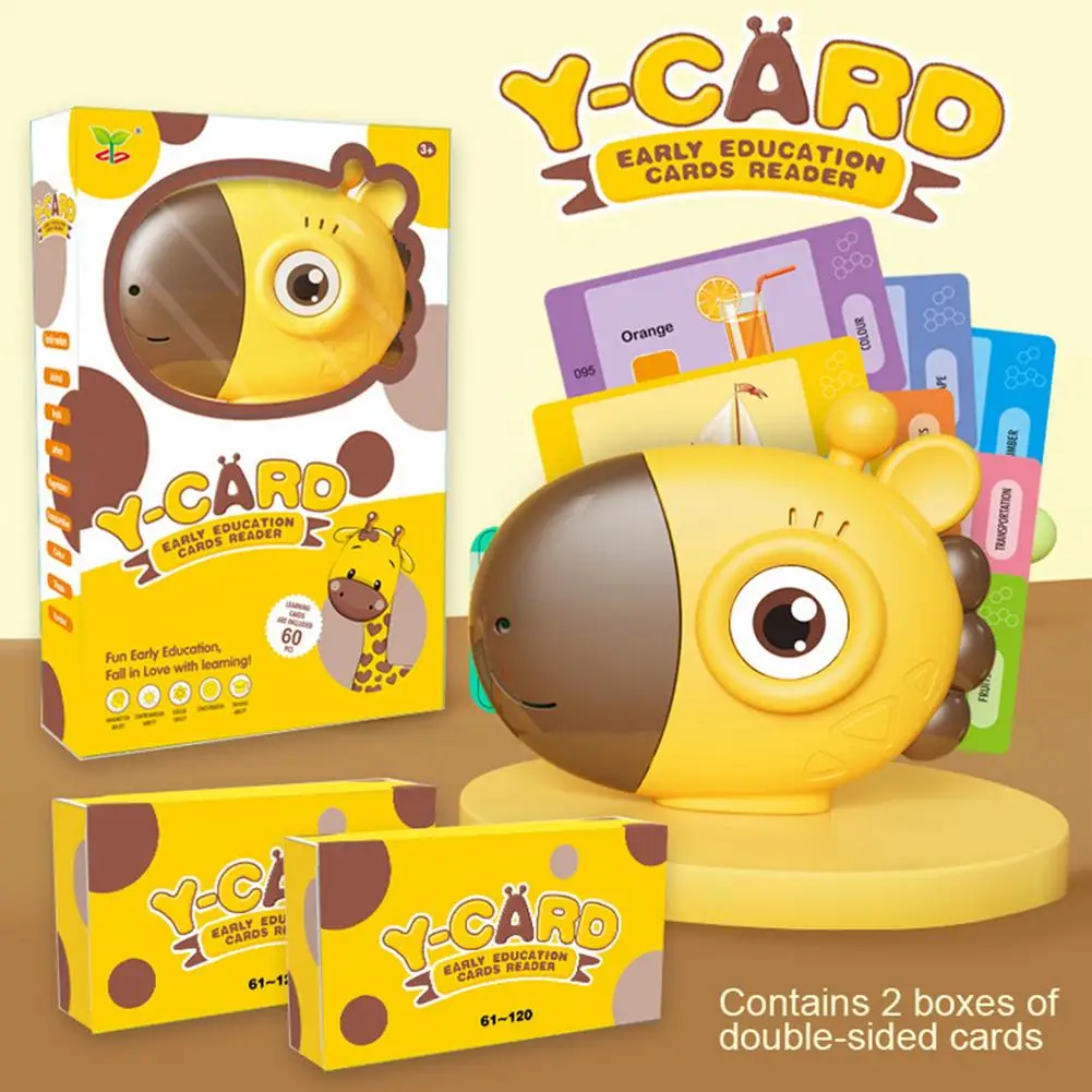 60pcs English Card Reader Speak Learning Children's Enlightenment Toy Giraffe Early Education Story Machine Toys For Children
60pcs English Card Reader Speak Learning Children's Enlightenment Toy Giraffe Early Education Story Machine Toys For Children