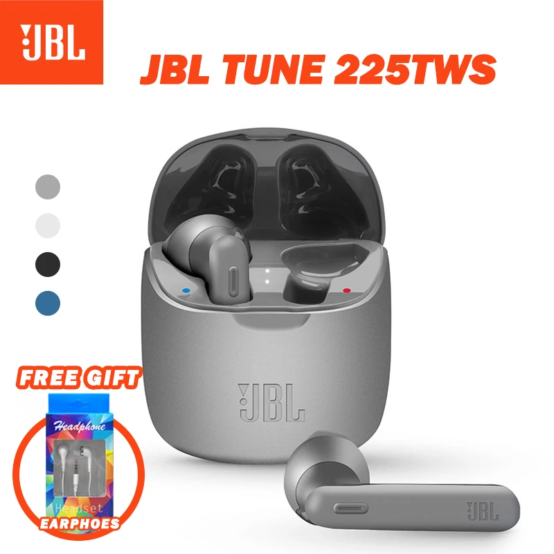 

Беспроводные Bluetooth-наушники JBL TUNE 225TWS, стереонаушники T225TWS, наушники с басами, музыкальная игровая гарнитура с микрофоном