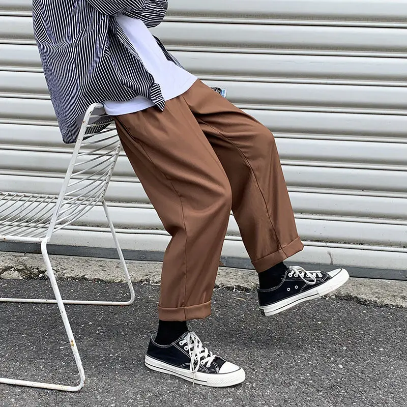 Men's Trousers Casual 2021 Youth Loose Thin Elastic Drape College The New Listing Fashion Trend The Streets Slacks Long Pants
Men's Trousers Casual 2021 Youth Loose Thin Elastic Drape College The New Listing Fashion Trend The Streets Slacks Long Pants