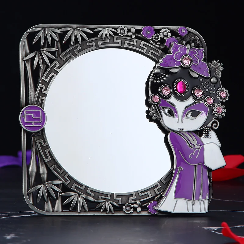 Chinese Peking Opera Facial Makeup Mirror Creative Cosmetic Mirror Home Desktop Decor Mirrors Round Looking Glass Beauty Mirrors
Chinese Peking Opera Facial Makeup Mirror Creative Cosmetic Mirror Home Desktop Decor Mirrors Round Looking Glass Beauty Mirrors