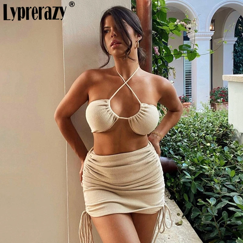 Lyprerazy Women Sexy Halter Bodycon 2 Piece Set Dress Summer Fashion Hollow Out Backless Lace Bodycon Dresses
Lyprerazy Women Sexy Halter Bodycon 2 Piece Set Dress Summer Fashion Hollow Out Backless Lace Bodycon Dresses