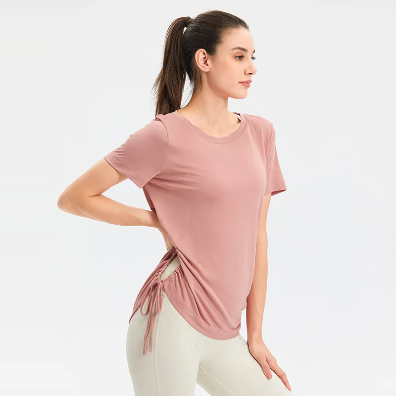 Sports Shirt Solid Loose Yoga Tops Fitness Running Yoga T-shirt Short Sleeve Casual Gym Shirt Basic Sports Tops Women Sportswear
Sports Shirt Solid Loose Yoga Tops Fitness Running Yoga T-shirt Short Sleeve Casual Gym Shirt Basic Sports Tops Women Sportswear