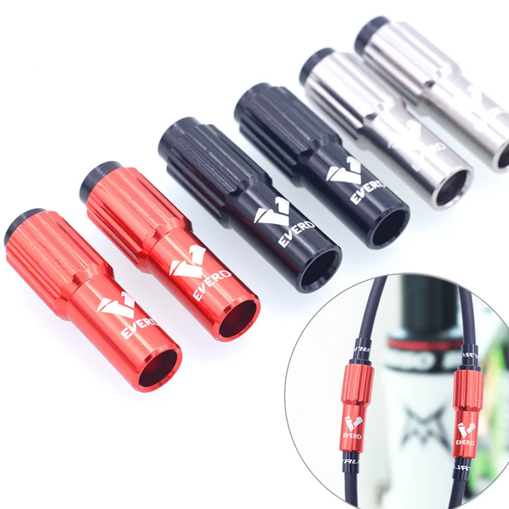 2pcs Cable Adjuster Aluminum Alloy Bike Gear Ferrules Inline Gear MTB Bike