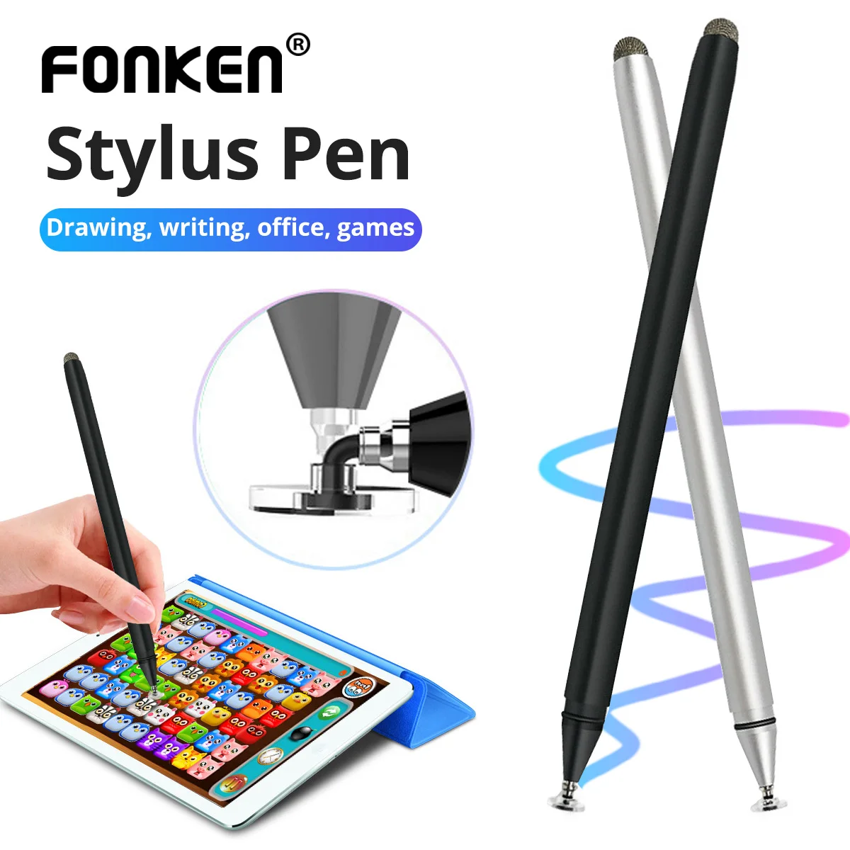 For iPad Pencil Universal 2 in 1 Fiber Stylus Pen Touch Screen Drawing Pen Capacitive Screen Caneta Android Tablet Pen Stylus
For iPad Pencil Universal 2 in 1 Fiber Stylus Pen Touch Screen Drawing Pen Capacitive Screen Caneta Android Tablet Pen Stylus