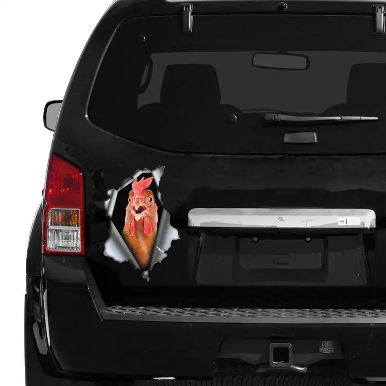 2021 Red chicken car decal, chicken magnet, chicken car sticker, farm decal 
2021 Red chicken car decal, chicken magnet, chicken car sticker, farm decal