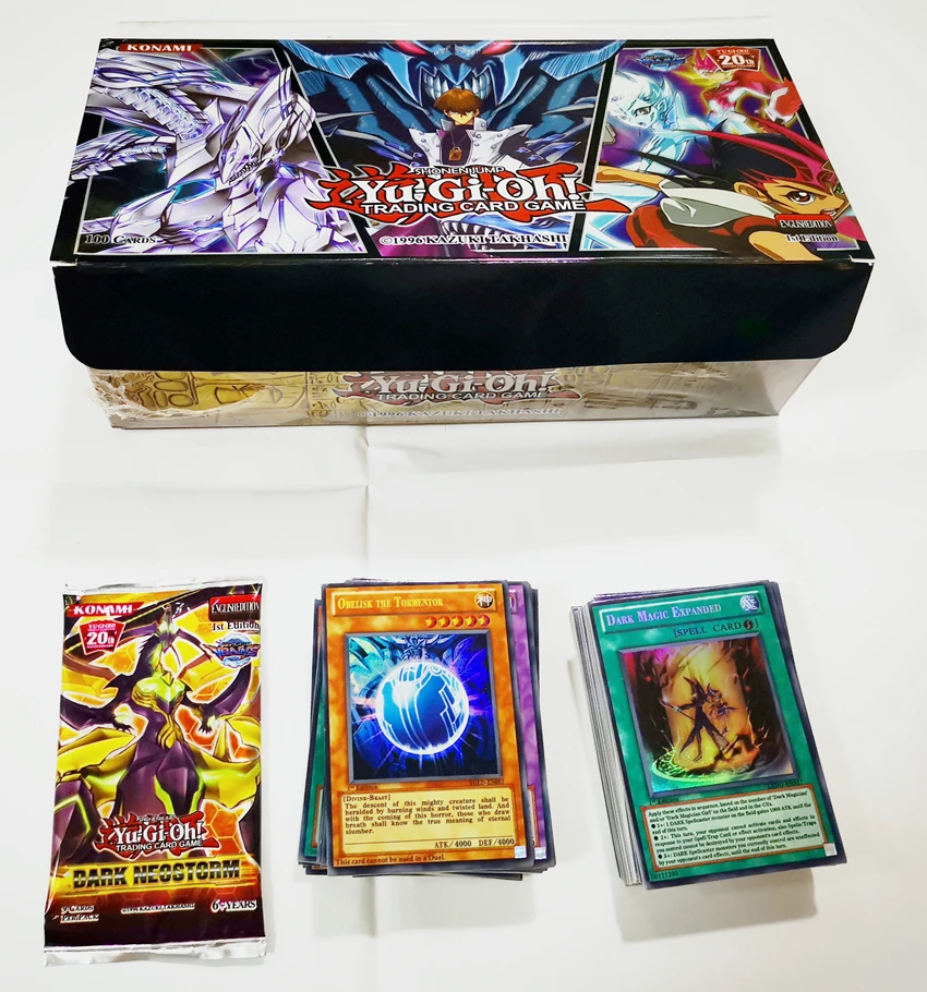 Yugioh карты включают Египетский Бог английский 100 шт. флэш детская коллекция