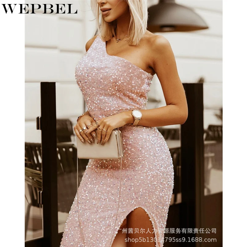 Женское элегантное вечернее платье WEPBEL вечерние блестками, женское сексуальное Модное Длинное Платье-корсет на одно плечо с высокой талией...
Женское элегантное вечернее платье WEPBEL вечерние блестками, женское сексуальное Модное Длинное Платье-корсет на одно плечо с высокой талией...