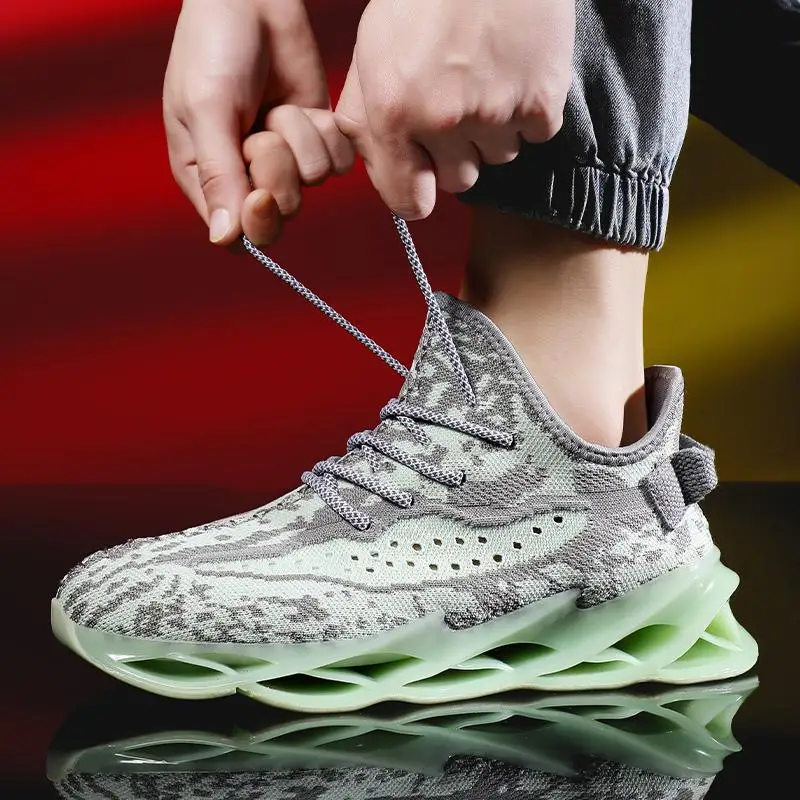 New Cushioning Men Sneakers Hollow Soles Running Shoes for Men Adult Sports Shoes Outdoor Athletic Training Jogging Blade Shoes
New Cushioning Men Sneakers Hollow Soles Running Shoes for Men Adult Sports Shoes Outdoor Athletic Training Jogging Blade Shoes