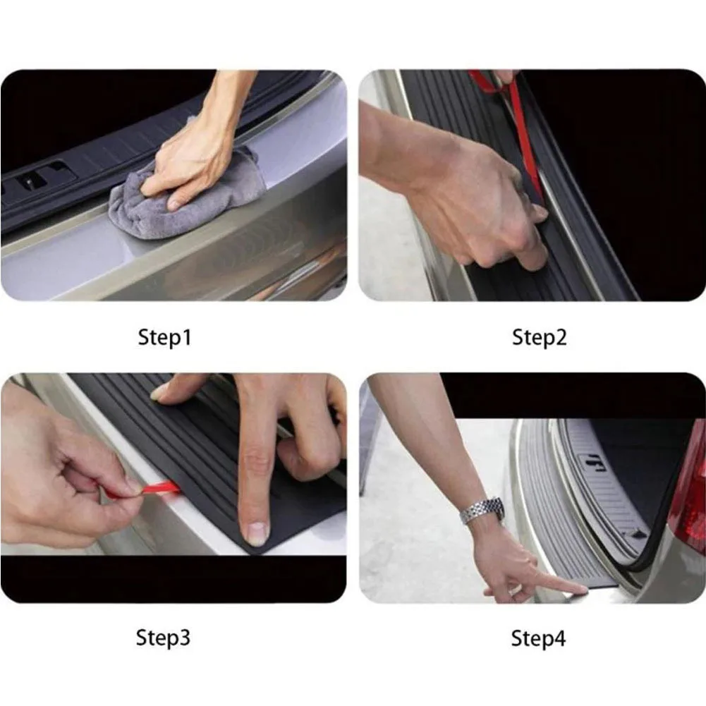 Universal Car Trunk Door Guard Strips Sill Plate Protector Rear Bumper Guard Rubber Mouldings Pad Trim Cover Strip Car Styling
Universal Car Trunk Door Guard Strips Sill Plate Protector Rear Bumper Guard Rubber Mouldings Pad Trim Cover Strip Car Styling