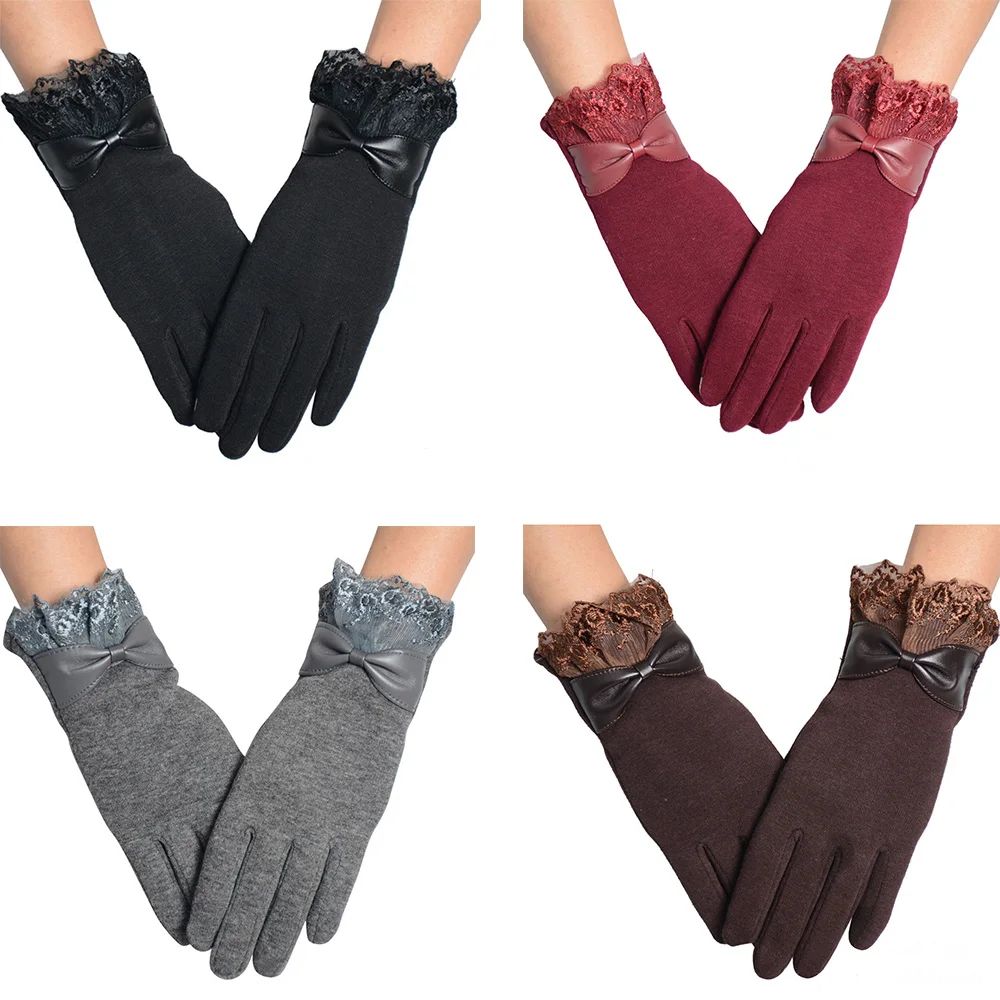 Gloves Winter rekawiczki damskie keep Warm Touch Screen Mitten Lace Bownot Comfortable Plush Women gloves
Gloves Winter rekawiczki damskie keep Warm Touch Screen Mitten Lace Bownot Comfortable Plush Women gloves
