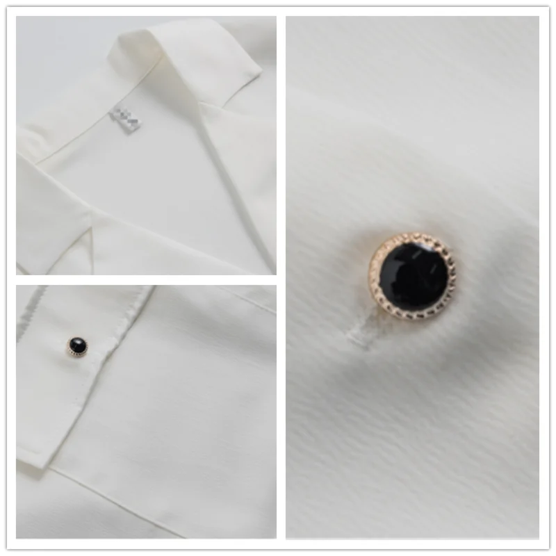 Korean Fashion Women Shirts Basic V-neck Big Pocket Long-sleeved White Chiffon Shirt Woman Blouse Womens Shirts Ladies Tops
Korean Fashion Women Shirts Basic V-neck Big Pocket Long-sleeved White Chiffon Shirt Woman Blouse Womens Shirts Ladies Tops