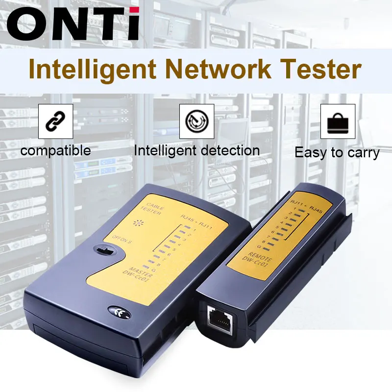 Professional Network Cable Tester RJ45 RJ11 RJ12 CAT5 UTP LAN Cable Tester Networking Tool Handheld Wire Telephone Line Detector
Professional Network Cable Tester RJ45 RJ11 RJ12 CAT5 UTP LAN Cable Tester Networking Tool Handheld Wire Telephone Line Detector