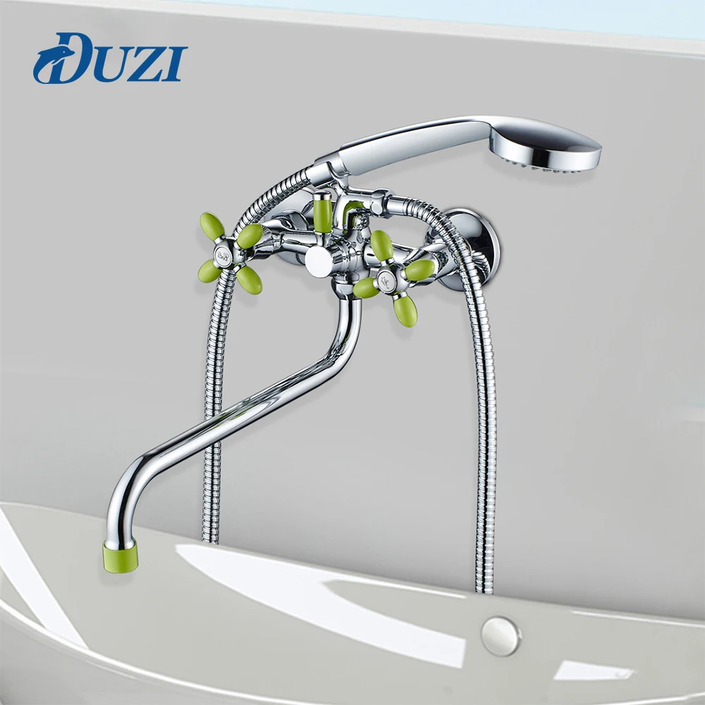 Bathroom Modern Bathtub Shower Faucets 30CM Length Outlet Rotated Hot And Cold Water Brass Wall Mounted Body Shower Set Tap
Bathroom Modern Bathtub Shower Faucets 30CM Length Outlet Rotated Hot And Cold Water Brass Wall Mounted Body Shower Set Tap