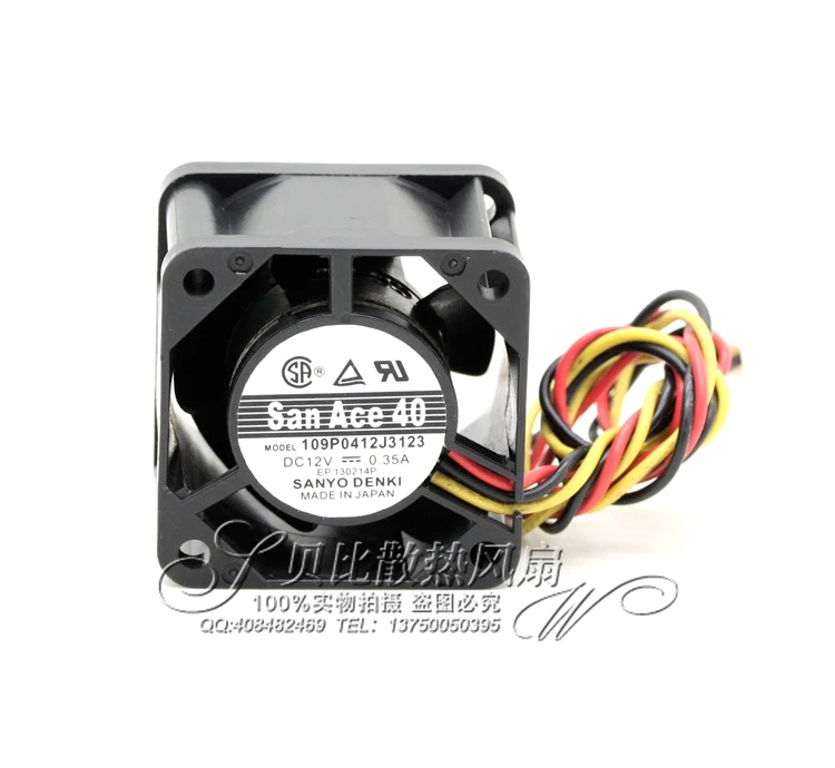 Оригинальный вентилятор для сервера SANYO 109P0412J3123 4028 12V 0.35A 4 см 40*40*28 мм
Оригинальный вентилятор для сервера SANYO 109P0412J3123 4028 12V 0.35A 4 см 40*40*28 мм