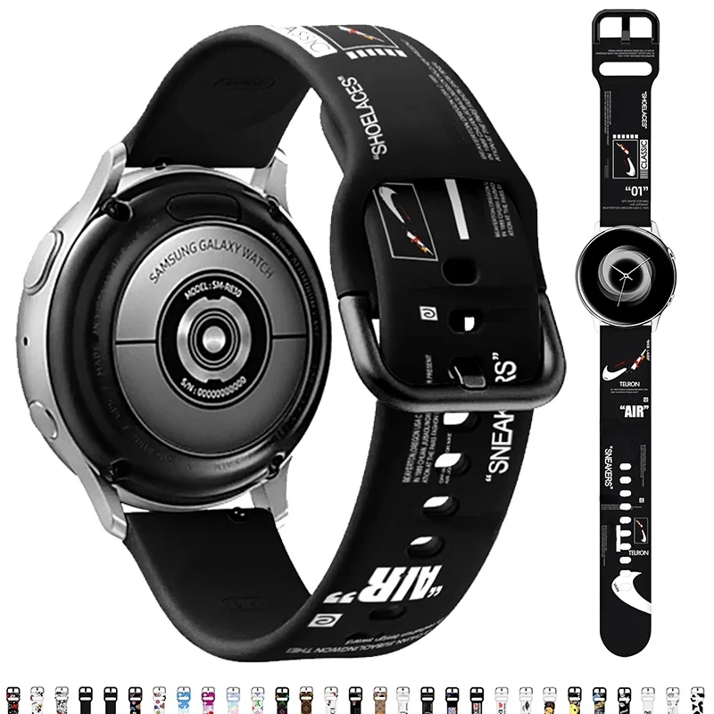 20mm 22mm Fashion Silicone Watch Strap For Samsung Galaxy 4 Watch Active 2 40 44 42 46mm loop For Gear S3 Amazfit Bip Sport Band
20mm 22mm Fashion Silicone Watch Strap For Samsung Galaxy 4 Watch Active 2 40 44 42 46mm loop For Gear S3 Amazfit Bip Sport Band