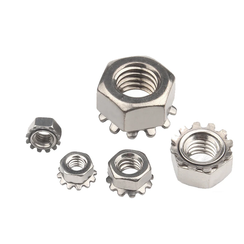 10/25 шт., шестигранные зубчатые гайки из нержавеющей стали 
10/25 шт., шестигранные зубчатые гайки из нержавеющей стали