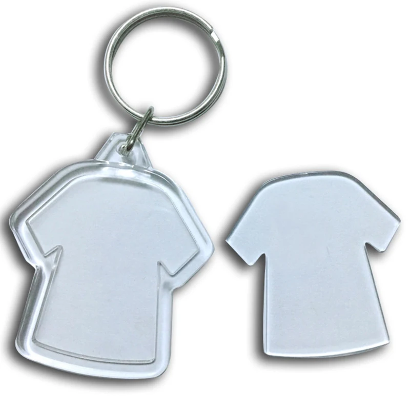 clothes shape Photo Keychain T-shirt Transparent Blank Acrylic Insert Photo Picture Frame Keyring Key Holder DIY Split Ring Gift
clothes shape Photo Keychain T-shirt Transparent Blank Acrylic Insert Photo Picture Frame Keyring Key Holder DIY Split Ring Gift