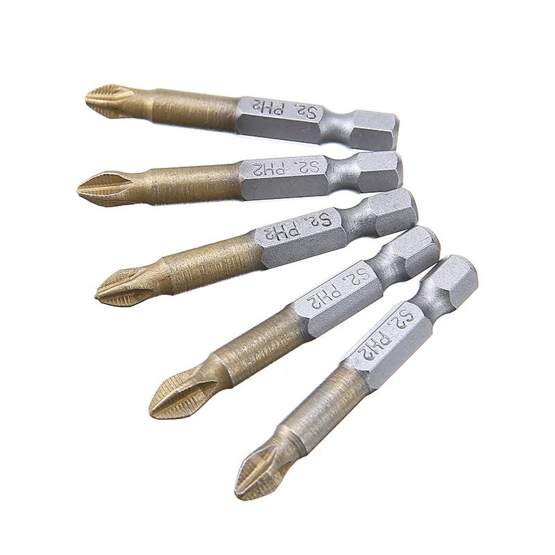 5pcs PH2 Magnetic Electric Screwdriver Bits Set 1/4" 6.35mm Hex Shank Anti Slip Bits Electric Power Tool Accessories
5pcs PH2 Magnetic Electric Screwdriver Bits Set 1/4" 6.35mm Hex Shank Anti Slip Bits Electric Power Tool Accessories