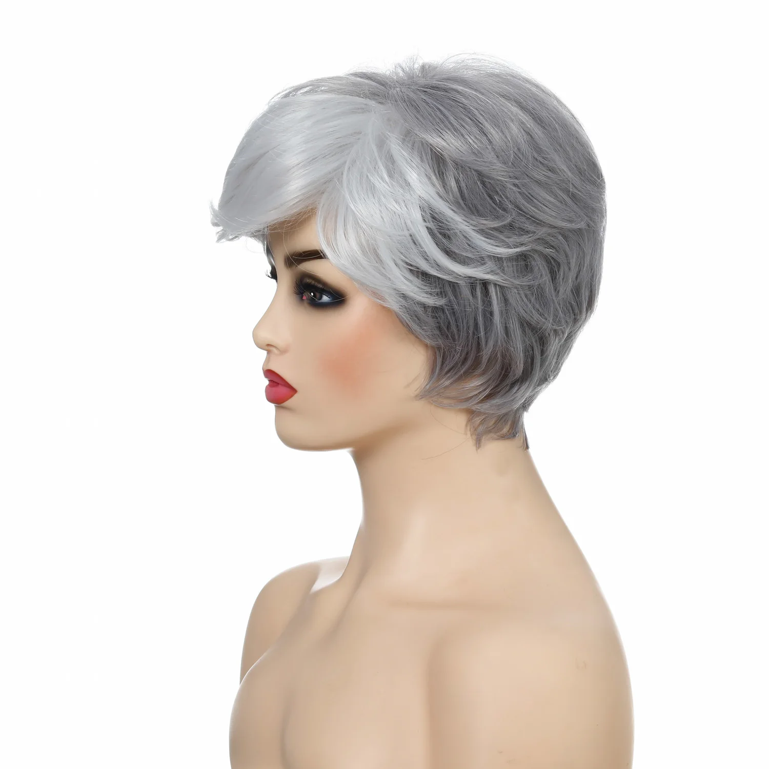 Wigs for Women Synthetic Short Curly Hair with Bangs Natural Grey Wigs Daily Use Heat Resistant Fiber Wigs
Wigs for Women Synthetic Short Curly Hair with Bangs Natural Grey Wigs Daily Use Heat Resistant Fiber Wigs