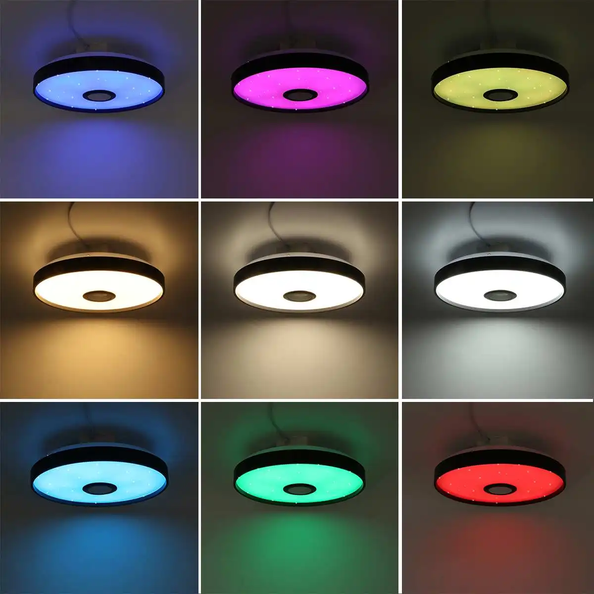100W Smart LED Ceiling Light WiFi APP Intelligent Control Remote Control RGB Modern Ceiling Lamp Dimming Music Home Party Light
100W Smart LED Ceiling Light WiFi APP Intelligent Control Remote Control RGB Modern Ceiling Lamp Dimming Music Home Party Light