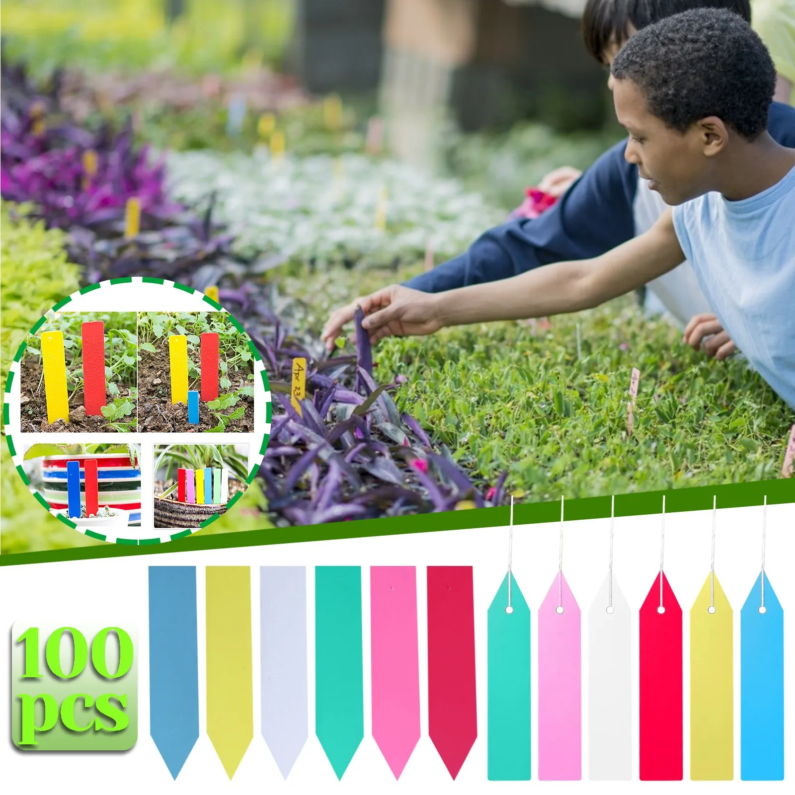 100pcs 6 Colors 0.4X2in Plastic Plant Tags Nursery Garden Label Waterproof Reusable Pot Plant Markers Garden Plant Tags
100pcs 6 Colors 0.4X2in Plastic Plant Tags Nursery Garden Label Waterproof Reusable Pot Plant Markers Garden Plant Tags