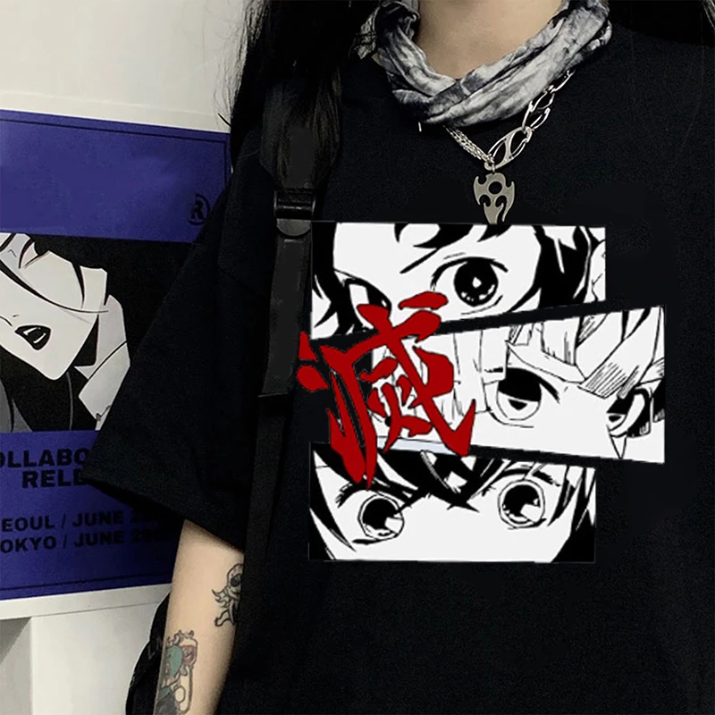 Harajuku T-shirt Aesthetic Goth Punk Cartoon Short-sleeved O-neck Top Women's Summer Loose Tokyo Ghoul Shirt Oversized T Shirt
Harajuku T-shirt Aesthetic Goth Punk Cartoon Short-sleeved O-neck Top Women's Summer Loose Tokyo Ghoul Shirt Oversized T Shirt