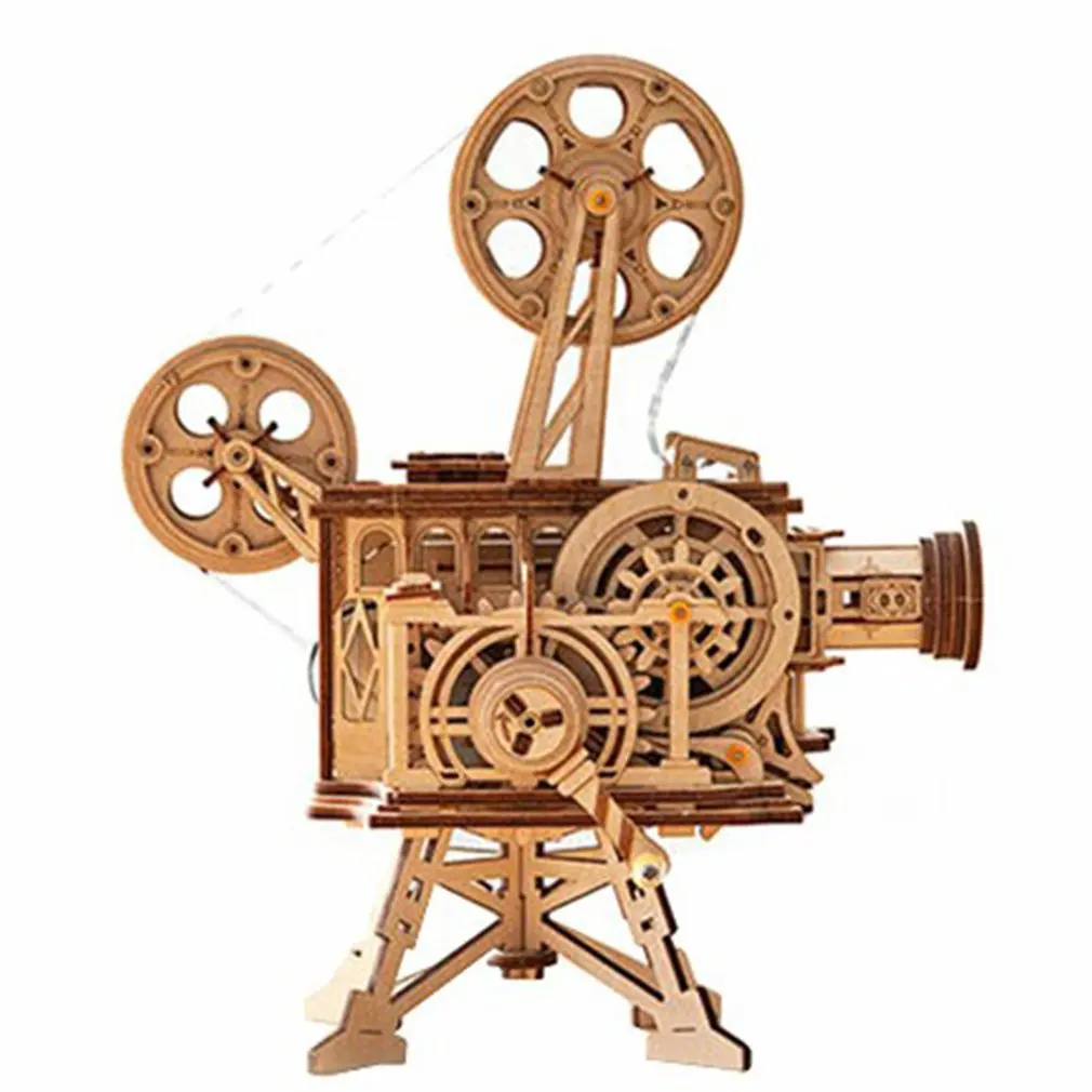 Hand Crank Diy 3D Film Traditional tractor Projector Wooden Model Building Kit Assembly Vitascope Toy Gift for Children Adult
Hand Crank Diy 3D Film Traditional tractor Projector Wooden Model Building Kit Assembly Vitascope Toy Gift for Children Adult